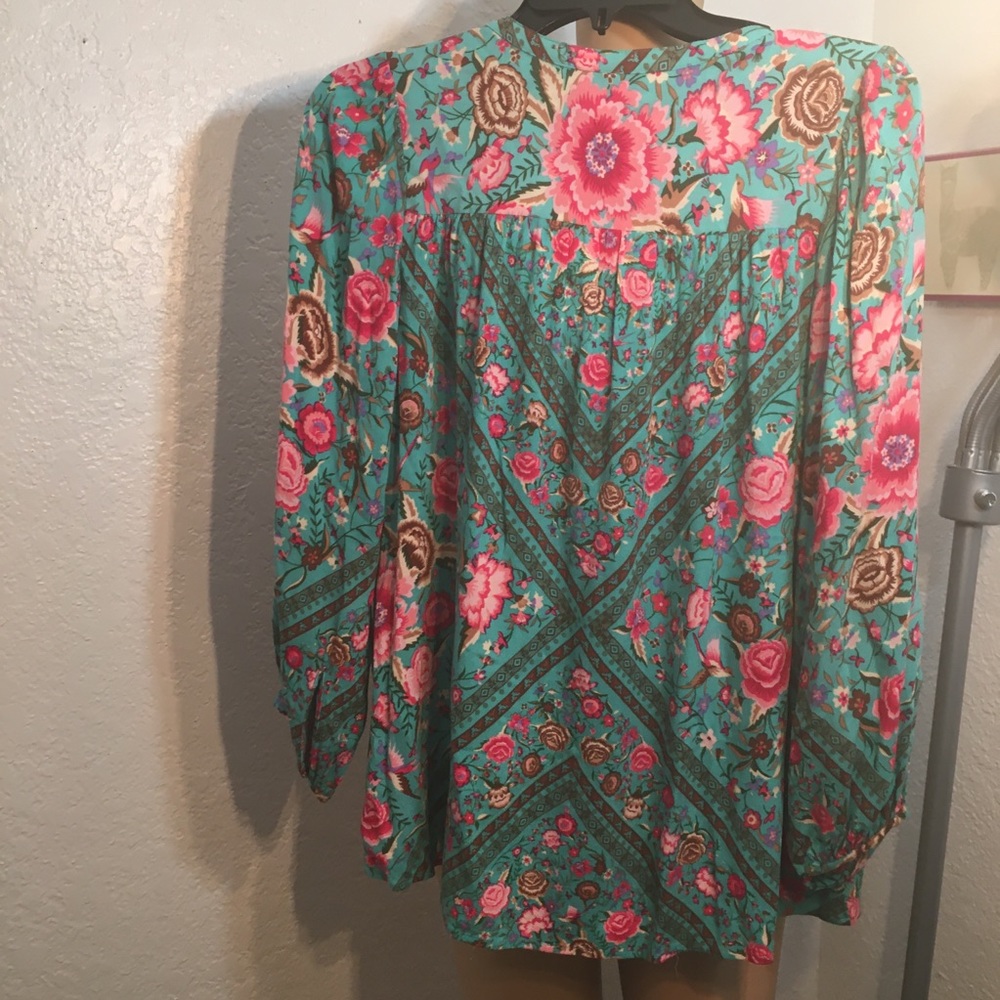 Spell Turquoise Babs Blouse - Picture 4 of 7